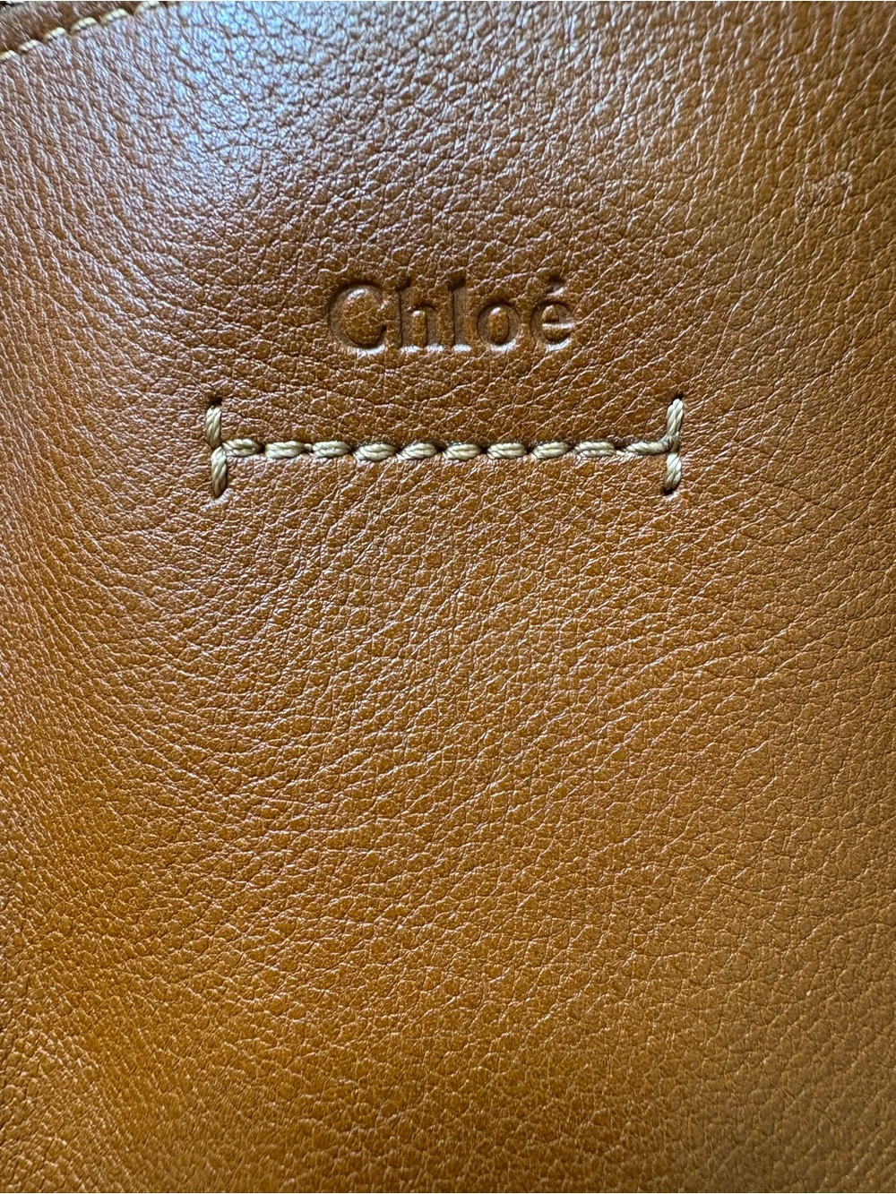 Chloé Milo Cognac Brown Leather Shoulder Tote - Picture 2 of 14
